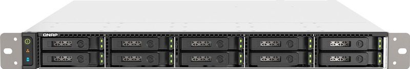 QNAP TS-h1090FU NAS Rack (1U) EPYC 7232P 64 GB DDR4 0 TB QuTS hero Zwart, Grijs