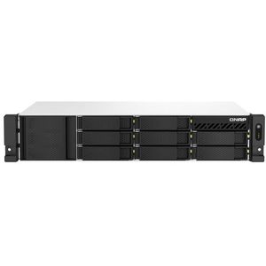 QNAP TS-864EU-RP-8G data-opslag-server NAS Rack (2U) Intel® Celeron® N5095 8 GB DDR4 0 TB QNAP Turbo System Zwart