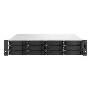 QNAP TS-h1887XU-RP-E2336-32G Intel Xeon E-2336 6 cores/12 threads 32GB ECC DDR4 2x16 18-Bay 2U rackm (0 TB), Netwerkopslag, Wit, Zwart