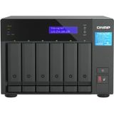 QNAP TVS-H674T-I5-32G data-opslag-server NAS Tower Intel® Core™ i5 i5-12400 32 GB DDR4 HDD QNAP QTS Zwart