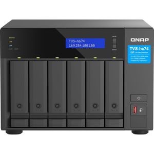 Qnap - TVS-H674 - NAS - Zwart - Materiaal: Aluminium