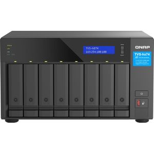 QNAP TVS-H874T-I7-32G data-opslag-server NAS Tower Intel® Core™ i7 32 GB DDR4 0 TB QNAP QTS Zwart