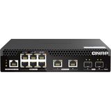 QNAP QSW-M2106P-2S2T Netwerkschakelaar - Zwart - 6 Poorten - 2,5GbE met PoE
