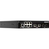 QNAP QSW-M2106P-2S2T Netwerkschakelaar - Zwart - 6 Poorten - 2,5GbE met PoE