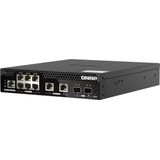 QNAP QSW-M2106P-2S2T Netwerkschakelaar - Zwart - 6 Poorten - 2,5GbE met PoE