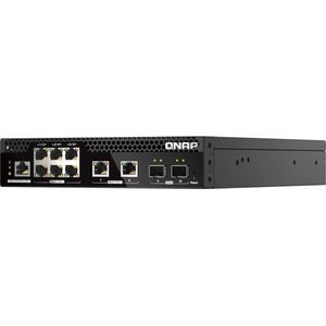 QNAP QSW-M2106P-2S2T Netwerkschakelaar - Zwart - 6 Poorten - 2,5GbE met PoE