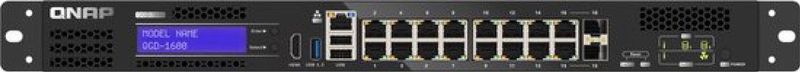 QNAP QGD-1600 Managed Gigabit Ethernet (10/100/1000) 1U Zwart, Grijs