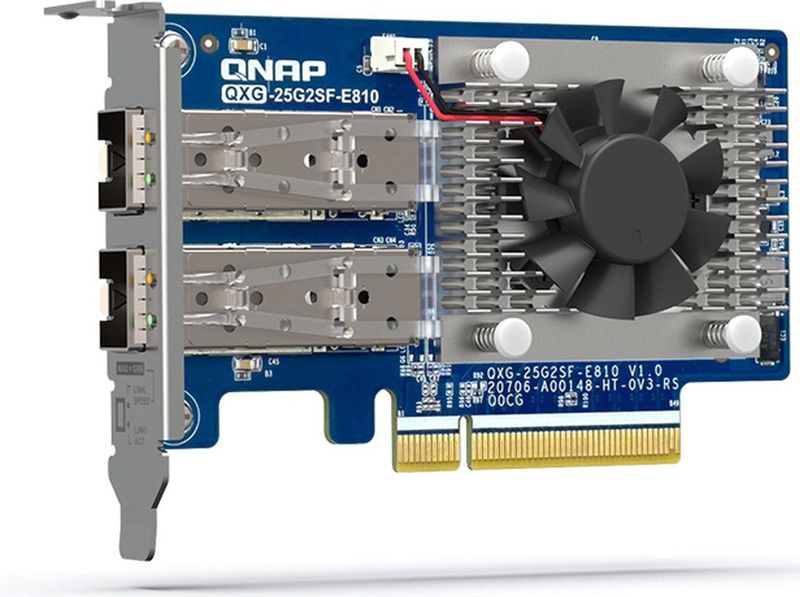 QNAP Netwerkkaart Intern Fiber - PCI Express 4.0 - 25000 Mbit/s