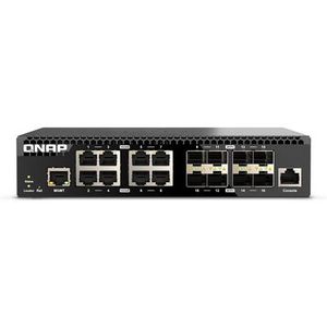 QNAP QSW-M3216R-8S8T netwerk-switch Managed L2/L3 10G Ethernet (100/1000/10000) 1U Zwart