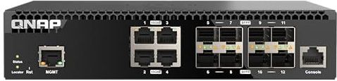 QNAP Switch QSW-M3212R-8S4T | 10 Gigabit, beheerd