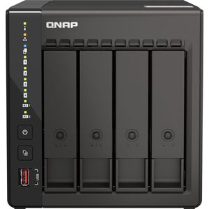 QNAP QVP-41C data-opslag-server NAS Tower Intel® Celeron® J6412 8 GB DDR4 0 TB Zwart