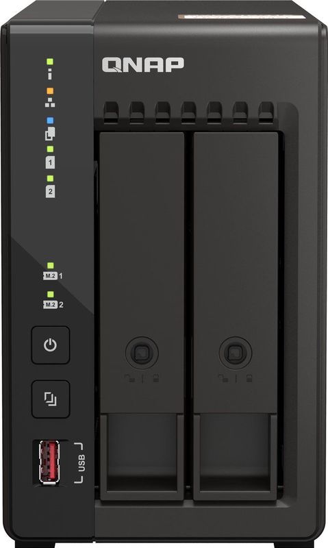 QNAP QVP-21C data-opslag-server Opslagserver Tower Ethernet LAN Zwart J6412