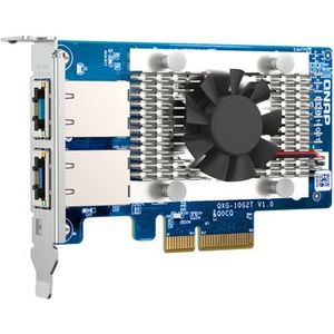 QNAP QXG-10G2T Netwerkkaart Intern - Ethernet 10000 Mbit/s - Groen