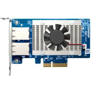 QNAP QXG-10G2T Netwerkkaart Intern - Ethernet 10000 Mbit/s - Groen