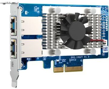 QNAP QXG-10G2T Netwerkkaart Intern - Ethernet 10000 Mbit/s - Groen