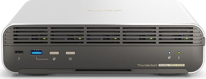 QNAP TS-H3077AFU-R5-32G data-opslag-server NAS Rack (2U) AMD Ryzen™ 5 32 GB DDR5 0 TB QuTS hero Zwart, Metallic