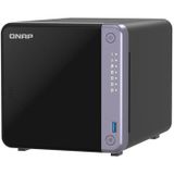 QNAP TS-432X-4G NAS Tower - Zwart - 4 GB DDR4 - 4 Schijfhouders