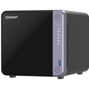 QNAP TS-432X-4G NAS Tower - Zwart - 4 GB DDR4 - 4 Schijfhouders