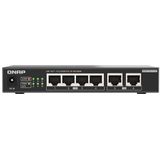 Qnap - Qsw-2104-2t-r2 - Netwerk-switch - Zwart - 10G Ethernet - Unmanaged