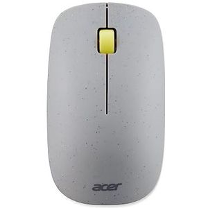 Acer Vero Mouse, draadloze muis, 2,4 GHz, tot 10 meter, tot 4200 dpi, ergonomische muis, gemaakt van 30% gerecycled kunststof, stil scrollwiel, grijs