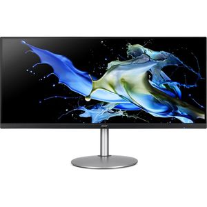 Acer CB342CU computer monitor 86,4 cm (34") 3440 x 1440 Pixels UltraWide Quad HD LCD Zwart, Zilver