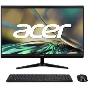 Acer Aspire C24-1700, AIO-desktop, Intel Core i3-1235U, 16 GB DDR4 RAM, 512 GB SSD, FHD LED LCD-display, Intel UHD, WLAN, webcam, Windows 11 Home, zwart/toetsenbord + muis