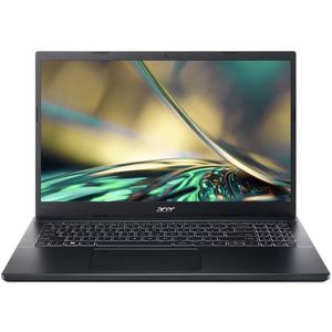 Acer Aspire 7 A715-76G-50LS Intel® Core™ i5 i5-12450H Laptop 39,6 cm (15.6") Full HD 16 GB DDR4-SDRAM 512 GB SSD NVIDIA GeForce RTX 2050 Wi-Fi 6E (802.11ax) Windows 11 Home Zwart