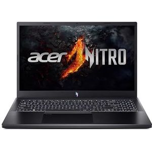 Acer Nitro V 15 (ANV15-51-560K) Gaming Laptop | 15,6 inch FHD 144Hz display | Intel Core i5-13420H | 16GB RAM | 512GB SSD | NVIDIA GeForce RTX 4050 | Windows 11 | QWERTZ-toetsenbord | zwart