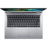 Acer Aspire 3 Spin 14 (14", Intel Core i3-N305, 8 GB, 512 GB, NL), Notebook, Zilver