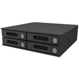 Icy Box RAIDON iT4300-U5 - Solid state/harddisk-array - 4 bays (SATA-600 / SAS-2), Accessoires voor serverkasten, Zwart