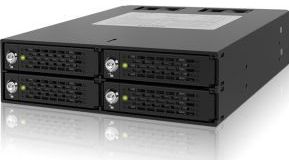 ICY Dock - ToughArmor MB994SK-1B - Opslagdrive Behuizing - Mat Zwart - 4 x Hot-Swap