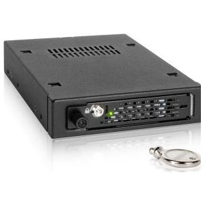 Icy Dock MB491SKL-B 2,5in HDD behuizing voor industriële systemen SAS/SATA3 HDD/SSD stofkap sleutelslot, Accessoires voor harde schijven