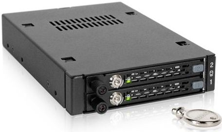 Icy Dock - MB492SKL-B - Behuizing - 3,5 Inch - 2,5 Inch HDD of SSD - Stofbescherming