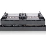 ICY DOCK - Flex-Fit Quattro MB344SP - Behuizing voor Opslagschijven - Zwart - ABS Kunststof