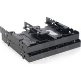 ICY DOCK - Flex-Fit Quattro MB344SP - Behuizing voor Opslagschijven - Zwart - ABS Kunststof