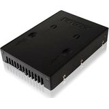 Icy Dock 6,35cm 2,5Zoll HDD-Konverter SATA HDD Konverter macht aus einer 2,5Z 6,35cm eine 3,5Z 8,89cm Fest..., Accessoires voor harde schijven