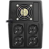 FSP/Fortron FP 1500 Line-Interactive 1500VA 4AC outlet(s) Mini Toren Zwart UPS