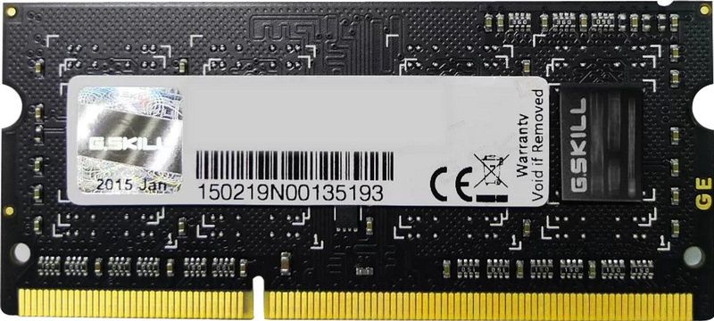 G.Skill - SQ-serie - RAM - Zwart - 1 x 4GB - 1066 MHz - DDR3 SO-DIMM