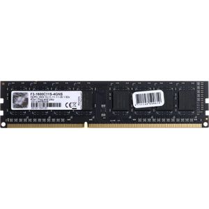 G.Skill 4GB DDR3-1600 Werkgeheugenmodule voor PC DDR3 4 GB 1 x 4 GB 1600 MHz 240-pins DIMM F3-1600C11S-4GNS