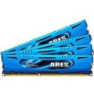 G.Skill - Ares - RAM - Blauw - 4 x 8GB - 2400 MHz - DDR3