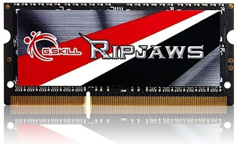 G.Skill - Ripjaws - RAM - Zwart - 1 x 8GB - 1600 MHz - DDR3 SO-DIMM