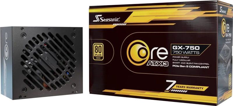 Seasonic - Core GX-850-V2 - PC-Voeding - Zwart - 850W - ATX 3.1