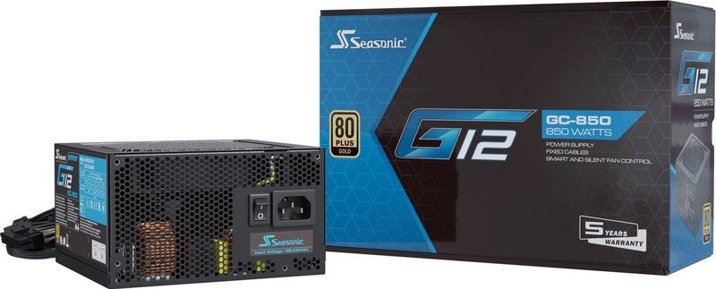 Seasonic - G12 GC-850W - Voeding - 850W - 80 Plus Gold
