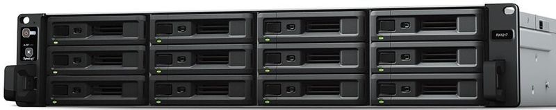 Synology - RX1217RP - Rack - Zwart - 12-Bay Disk Array