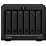 Synology - Diskstation DS620slim - NAS - Zwart - 6 Sleuven - Mini-ontwerp