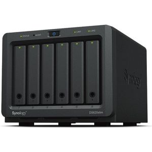 Synology DS620slim (0 TB), Netwerkopslag, Zwart