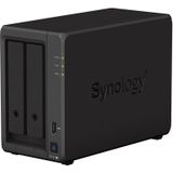 Synology DiskStation DS723+ - NAS, Tower- Barebone - AMD Ryzen - R1600 - Zwart
