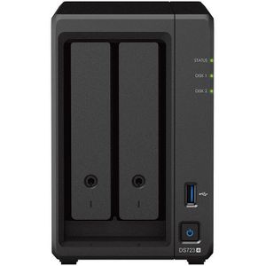 Synology DiskStation DS723+ NAS - Ryzen R1600 - Zwart