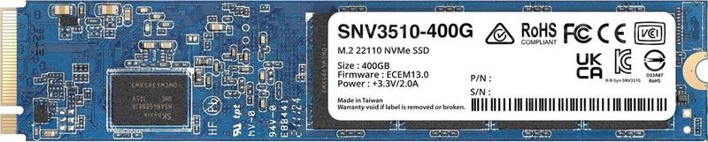 Synology - SNV3510 400GB - M.2 NVMe SSD - PCIe 3.0 - RoHS-conform