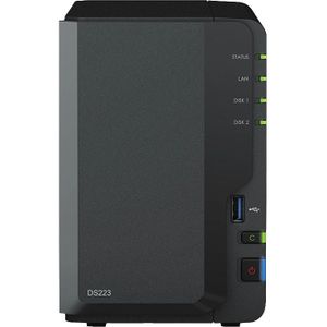 Synology 2-Bay DS223 Realtek-RTD1619B-CPU BRAS, Windows 10 Home